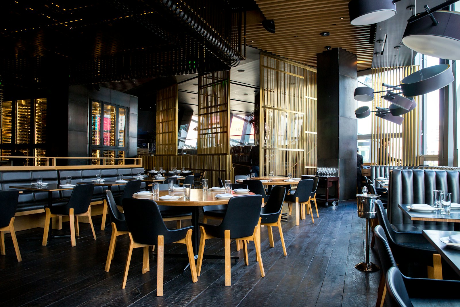 Restaurant with tables and chairs